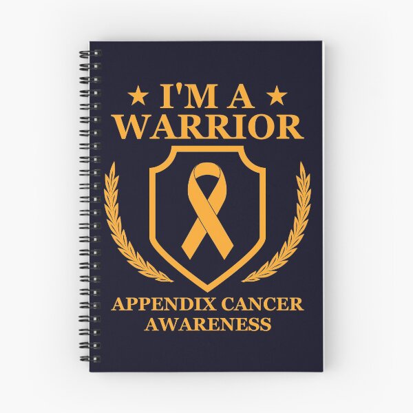 Item preview, I'm a Warrior Appendix Cancer Awareness Orange Ribbon designed and sold by mmos.