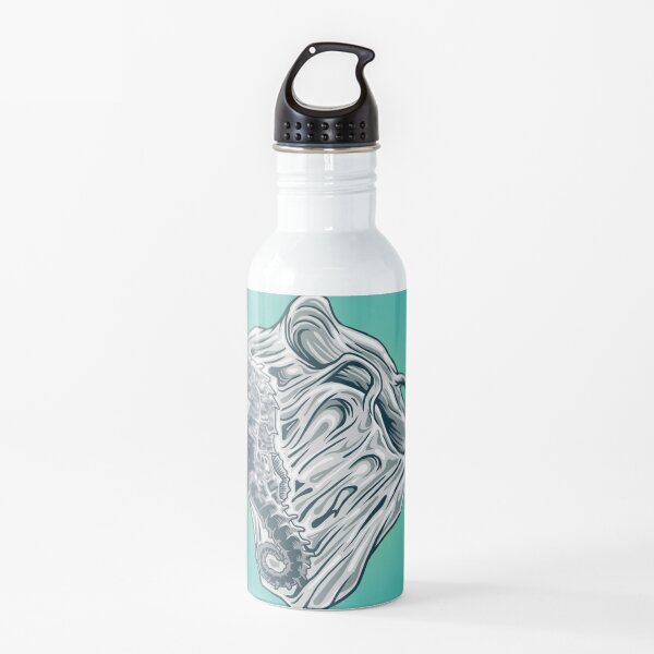 Save seahorses from plastic pollution sticker masks Posters and Art Prints Water Bottle