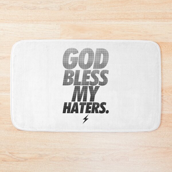 Item preview, STATEMENT, GOD BLESS MY HATERS HALFTONE LETTERING, BY SUBGIRL designed and sold by SUBGIRL.