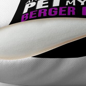 Alternate view of I Just Want To Drink Wine And Pet My Berger Picard - Berger Picard Throw Pillow