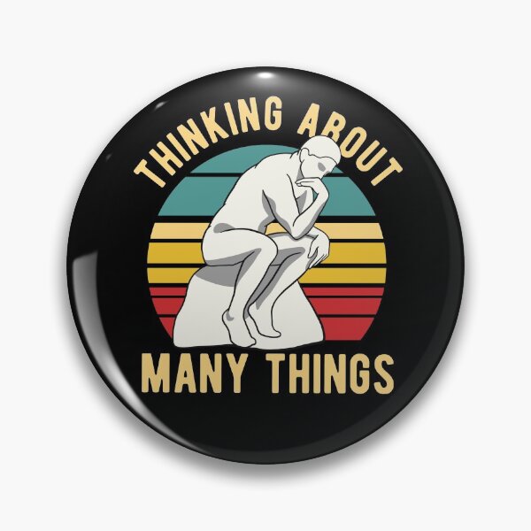 Item preview, Rodin Thinker - Thinking About Many Things designed and sold by CanadianUnicorn.