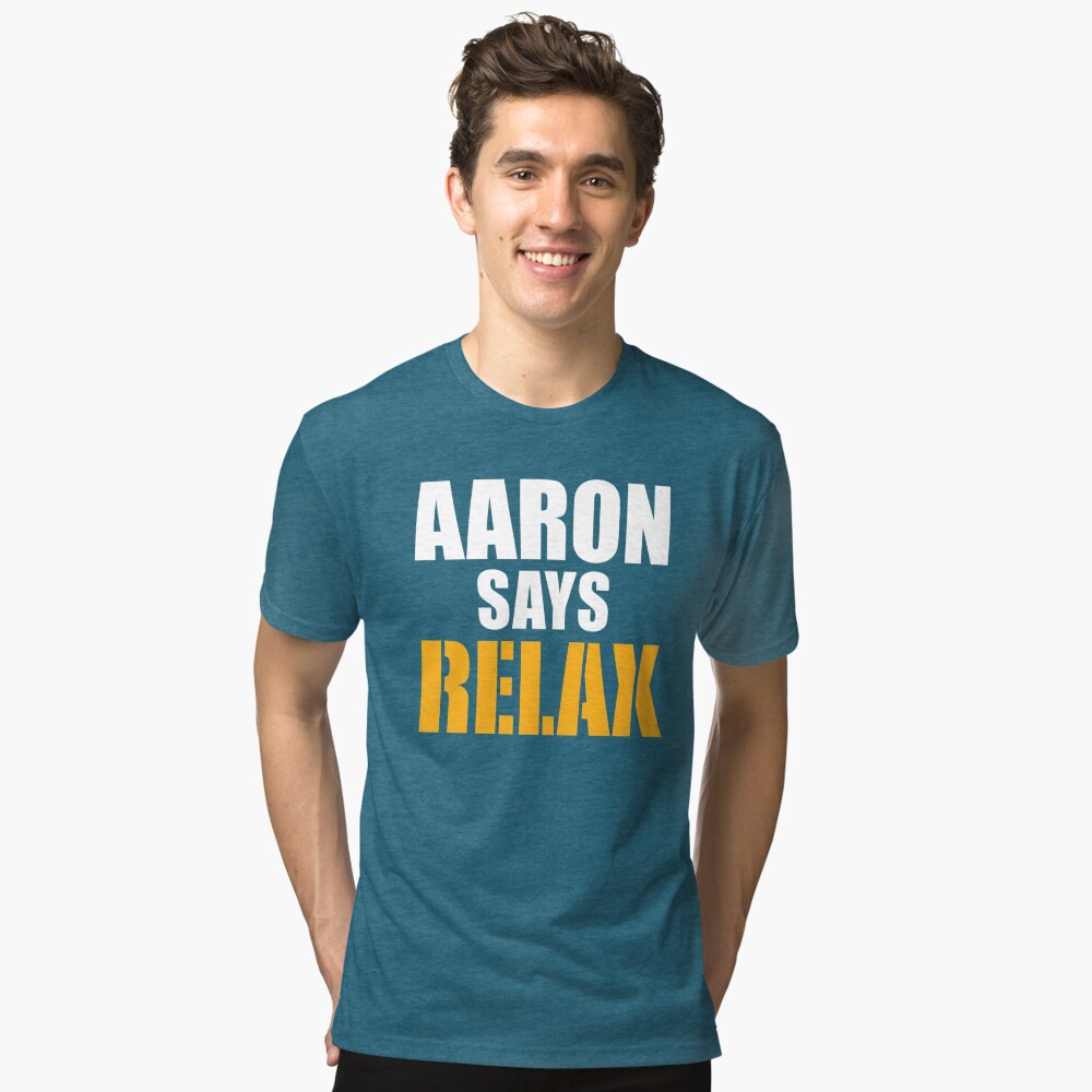 Aaron Says Relax Green Bay Packers Rodgers Friends Mashup Apron