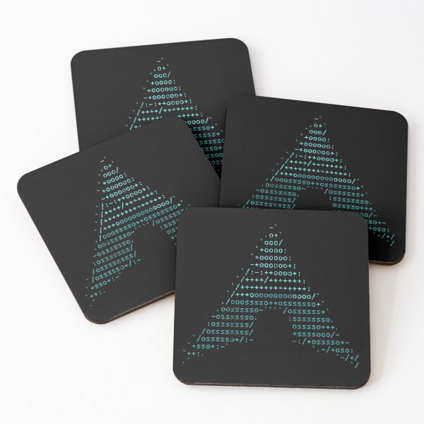 Arch Linux logo vintage Coasters (Set of 4)