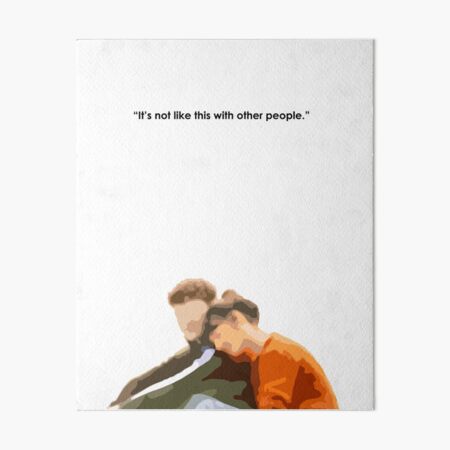 Normal People Sally Rooney Art with Quote Art Board Print