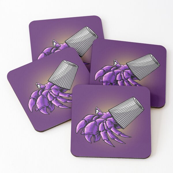 Item preview, Save hermit crab plastic pollution sticker masks Posters and Art Prints designed and sold by zugharo2019.