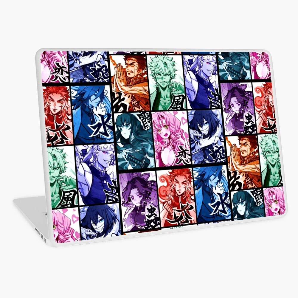 "Demon Slayer Hashira Pillars " Laptop Skin by EspressioDesign | Redbubble