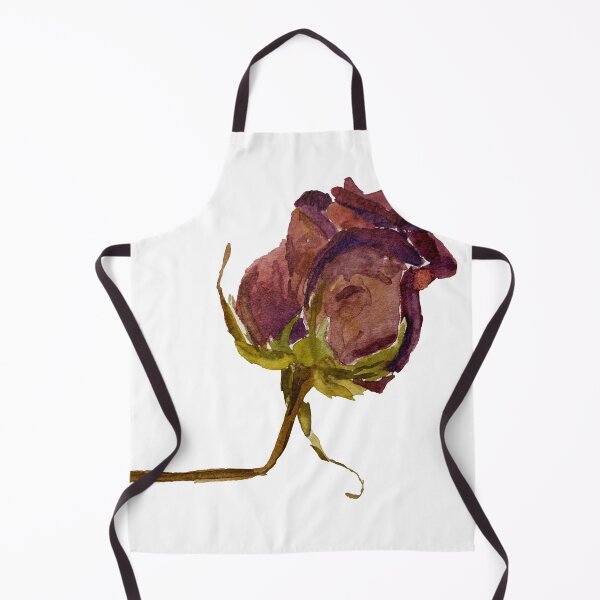 Item preview, Red dry watercolor rose illustration designed and sold by DaryaGeft.