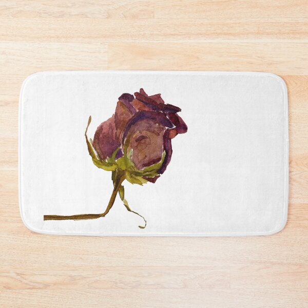 Item preview, Red dry watercolor rose illustration designed and sold by DaryaGeft.
