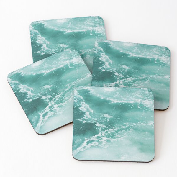 Item preview, Green ocean waves designed and sold by Aysel's Designs.