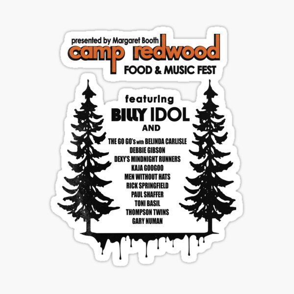 Camp Redwood Food & Music Fest Sticker
