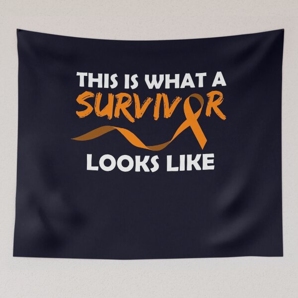 Item preview, This is what a Survivor look like Orange ribbon  designed and sold by mmos.