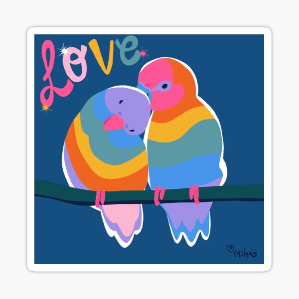 Love Birds Sticker