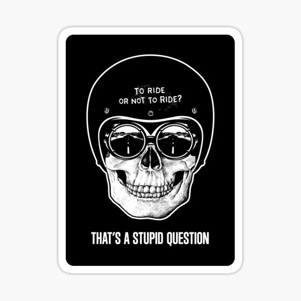 To Ride, Or Not To Ride? Sticker