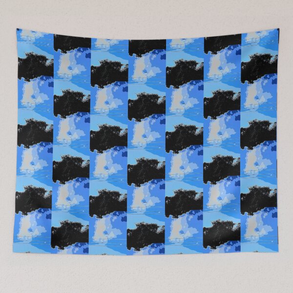 Item preview, Cartoonised Photo Of Beautiful Blue Sky With Electricity Lines Going Across designed and sold by ACMNamasasu.