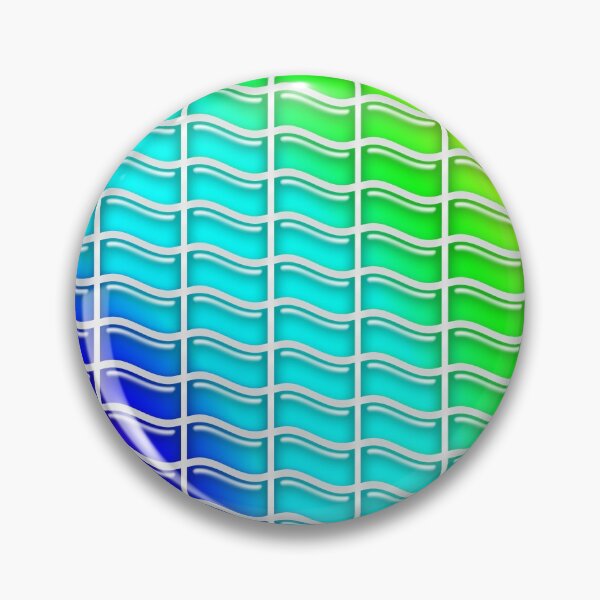 Item preview, Wavy Rectangles Radiant Rainbow Bubble: designed and sold by Colin Bentham.