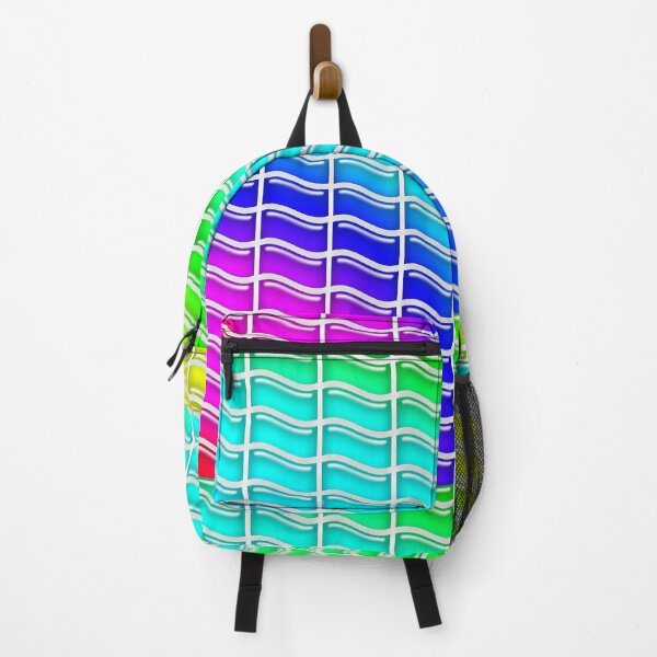 Item preview, Wavy Rectangles Radiant Rainbow Bubble: designed and sold by Colin Bentham.