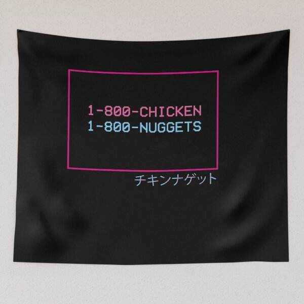 Item preview, 1-800 Chicken 1-800 Nuggets  Vaporwave Aesthetic  designed and sold by ghost888.