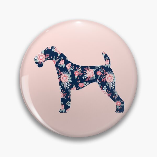 Item preview, Airedale terrier floral dog silhouette - dog silhouette, floral, floral dog, dog, dogs, pet, cute, dog sticker, dog floral sticker designed and sold by PetFriendly.