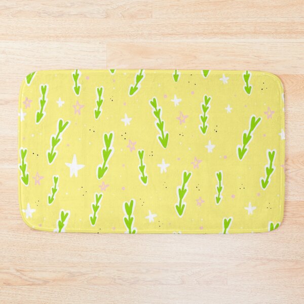 Item preview, Magic yellow pattern with stars and green leaves  designed and sold by ptichkaJL.