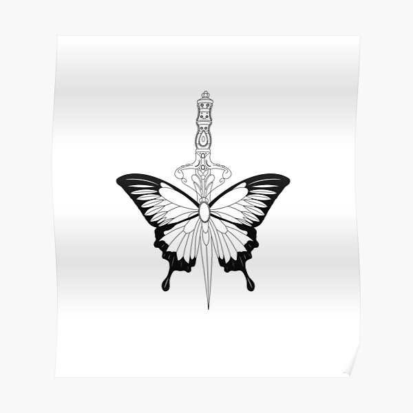 Butterfly knife tattoo designs
