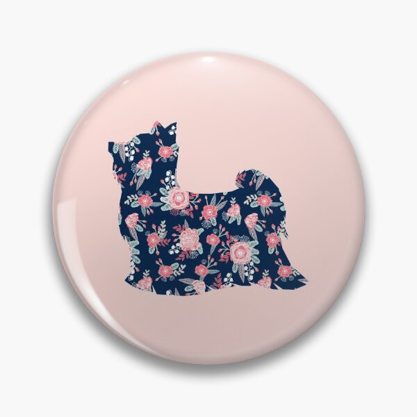 Item preview, Biewer Terrier dog silhouette - dog silhouette, floral, floral dog, dog, dogs, pet, cute, dog sticker, dog floral sticker designed and sold by PetFriendly.