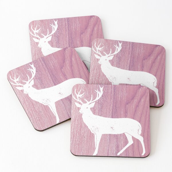 Item preview, Stag Silhouette against light green hue background designed and sold by spooks draws.