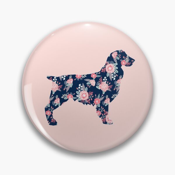 Item preview, Boykin Spaniel dog silhouette - dog silhouette, floral, floral dog, dog, dogs, pet, cute, dog sticker, dog floral sticker designed and sold by PetFriendly.
