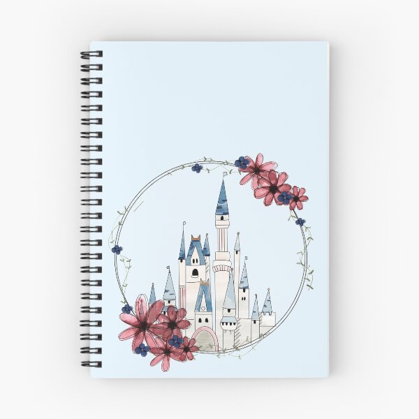 Item preview, Watercolor Castle in Floral Wreath designed and sold by arterburnandco.