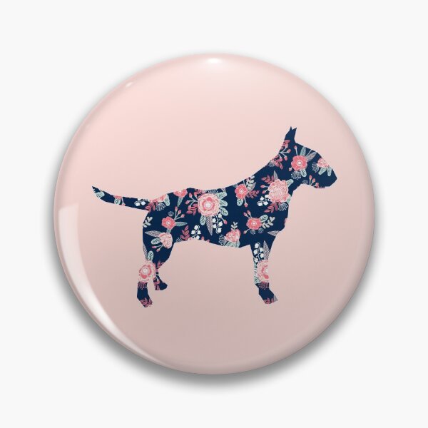 Item preview, Bull Terrier dog silhouette - dog silhouette, floral, floral dog, dog, dogs, pet, cute, dog sticker, dog floral sticker designed and sold by PetFriendly.