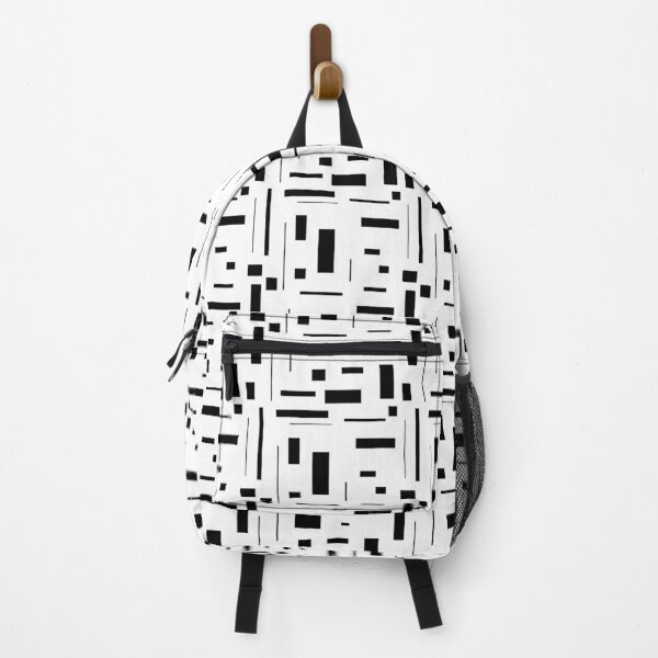 Item preview, Retro Rectangle Pattern in Black and White designed and sold by ibadishi.