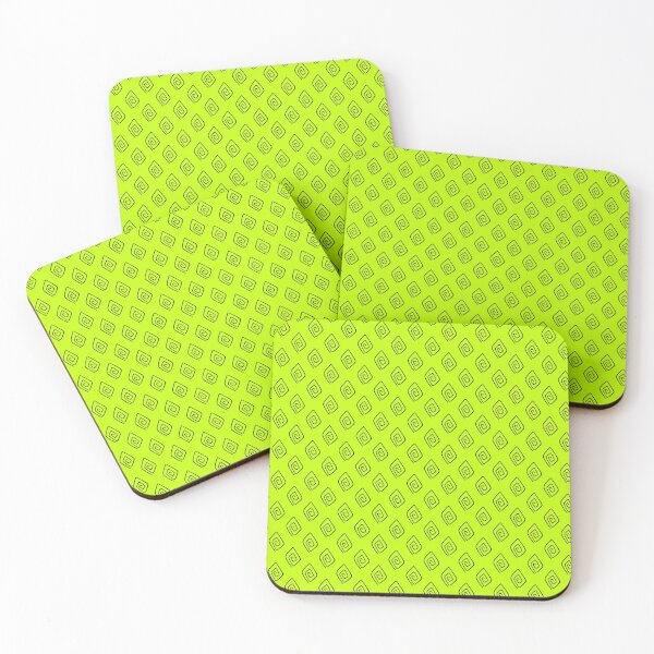 Item preview, Spirals Geometry Lime Background designed and sold by LuckyJoe.