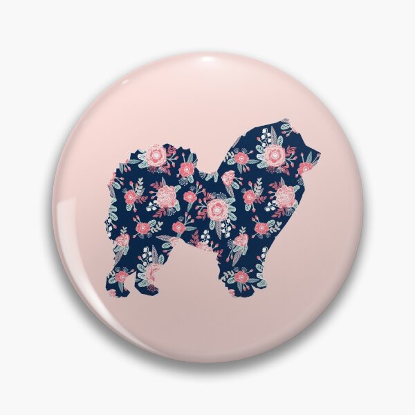 Item preview, Chow Chow dog silhouette - dog silhouette, floral, floral dog, dog, dogs, pet, cute, dog sticker, dog floral sticker designed and sold by PetFriendly.