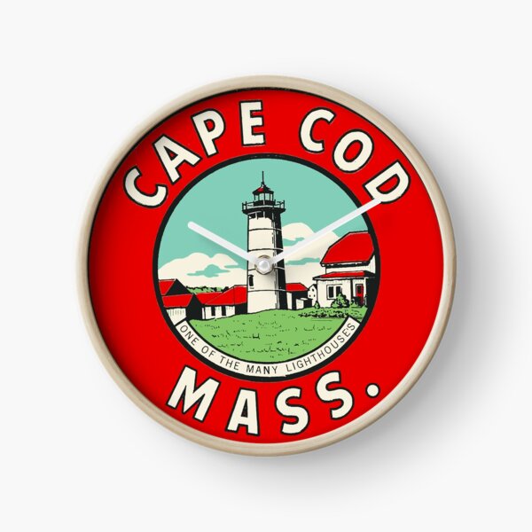 Vintage Cape Cod Decal Clock