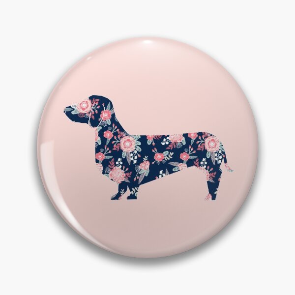 Item preview, Dachshund dog silhouette - dog silhouette, floral, floral dog, dog, dogs, pet, cute, dog sticker, dog floral sticker designed and sold by PetFriendly.