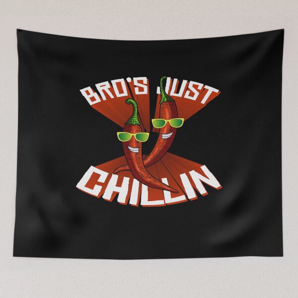 Item preview, Bros Just Chillin Pepperoni Hot Scoville designed and sold by MooonTees.