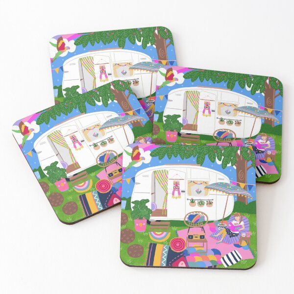 The Caravan of Dreams Coasters (Set of 4)