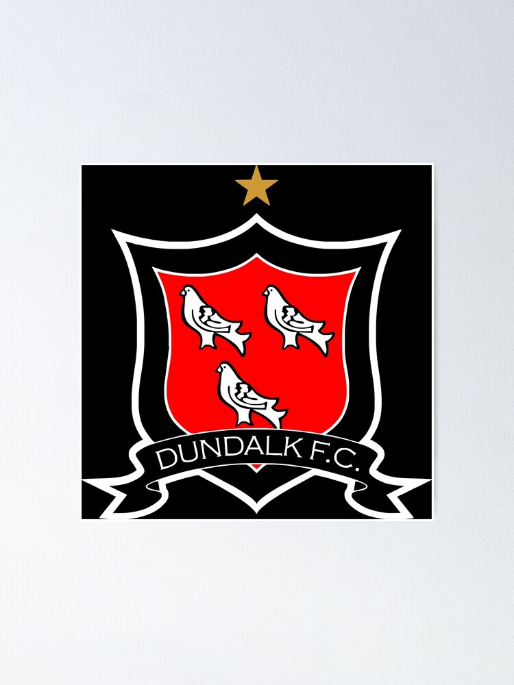 Dundalk Fc Logo Poster By Wikidiko Redbubble