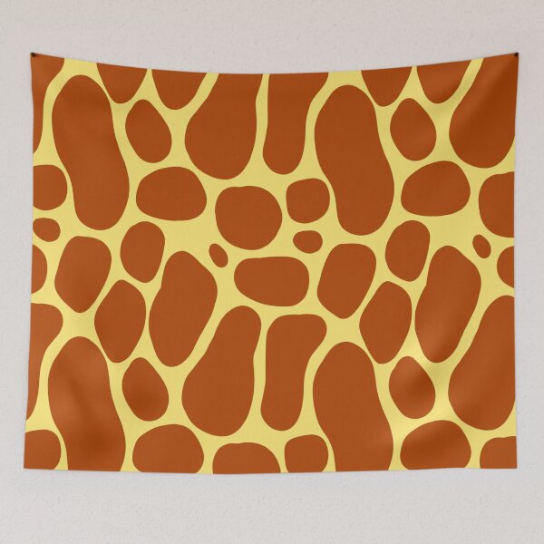 Item preview, Faux fur giraffe pattern designed and sold by Isatishop.