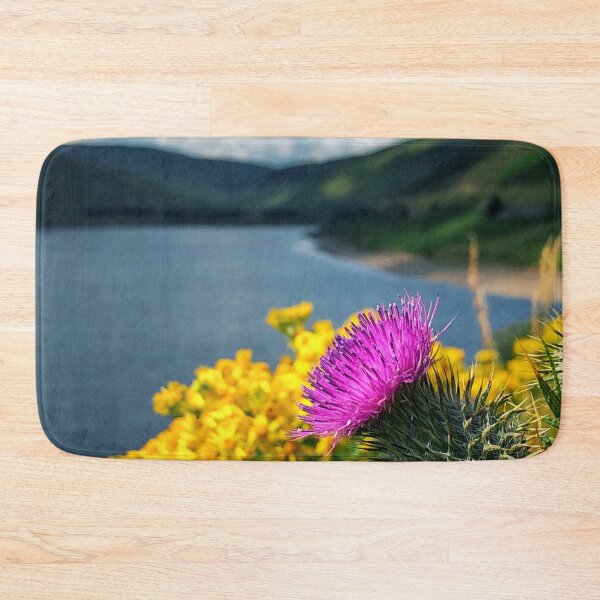 Item preview, A lone thistle overlooking Megget Reservoir, Scottish Borders designed and sold by yourscotborders.