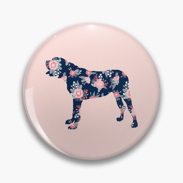 Item preview, english mastiff dog silhouette - dog silhouette, floral, floral dog, dog, dogs, pet, cute, dog sticker, dog floral sticker designed and sold by PetFriendly.