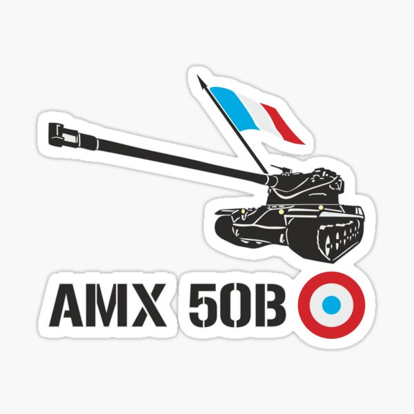 French tank AMX 50B Sticker