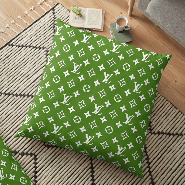 Design Louis V Green Coussin de sol