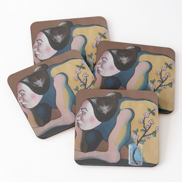 Item preview, The Yellow Woman. Acrylic on 46 x 66cm card                                                          designed and sold by crowleyronan123.