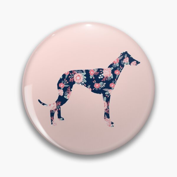 Item preview, greyhound silhouette - dog silhouette, floral, floral dog, dog, dogs, pet, cute, dog sticker, dog floral sticker designed and sold by PetFriendly.