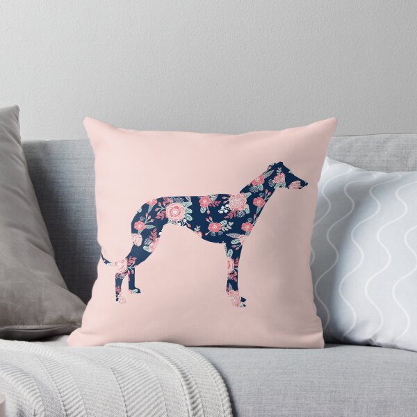 Item preview, greyhound silhouette - dog silhouette, floral, floral dog, dog, dogs, pet, cute, dog sticker, dog floral sticker designed and sold by PetFriendly.