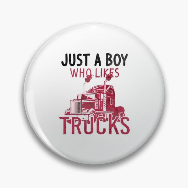 Item preview, Just a boy who likes trucks - lorry driver fan designed and sold by lsvds.