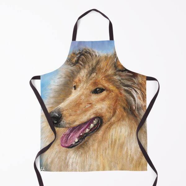 Item preview, Painting of a Blond Furry Collie Dog designed and sold by ibadishi.