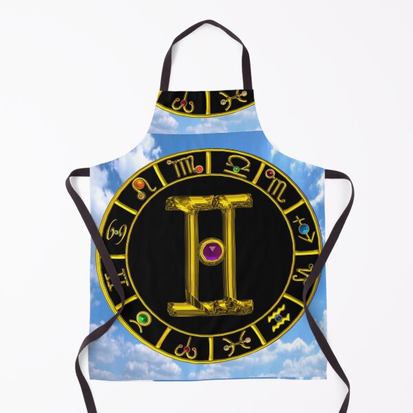 Item preview, GEMINI GOLD ZODIAC BIRTHDAY JEWEL ASTROLOGY CHART designed and sold by BulganLumini.