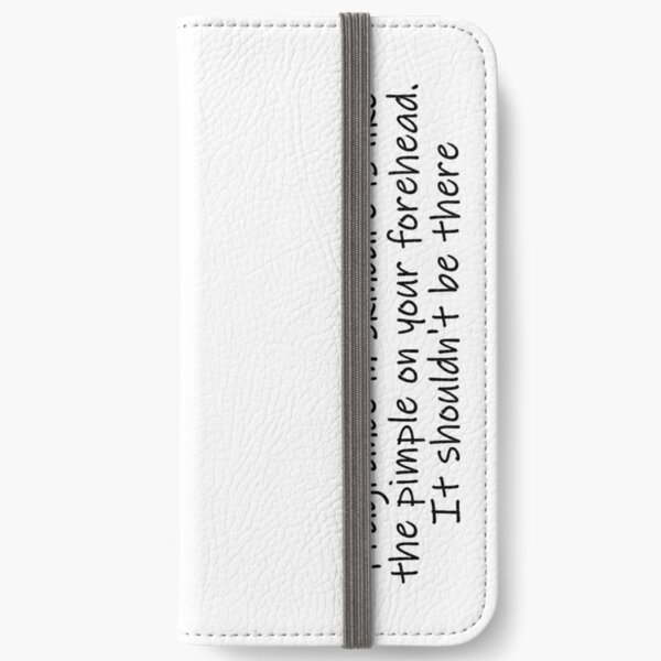 Skincare with hyram fragrance quote iPhone Wallet