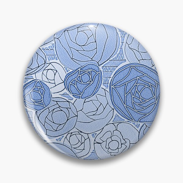 Item preview, Periwinkle Photocopy Flower Zig Zag designed and sold by Amelia Dean.